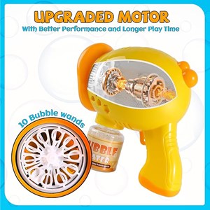 تفنگ اسباب بازی حباب ساز چراغ دار طرح اردک مدل Geometric Bubble Gun 6623_تفنگ اسباب بازی