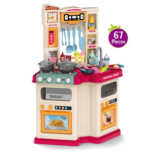 ست اسباب بازی آشپزخانه بزرگ 67 تکه با بخار و سینک مدل Talented Chef 922_اسباب بازی لوازم خانگی