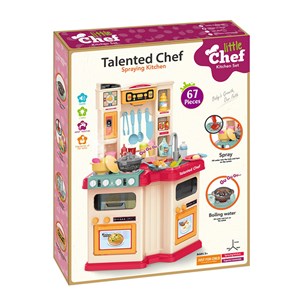 ست اسباب بازی آشپزخانه بزرگ 67 تکه با بخار و سینک مدل Talented Chef 922_اسباب بازی لوازم خانگی
