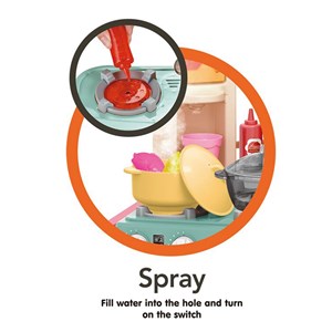 ست اسباب بازی آشپزخانه بزرگ 67 تکه با بخار و سینک مدل Talented Chef 922_اسباب بازی لوازم خانگی