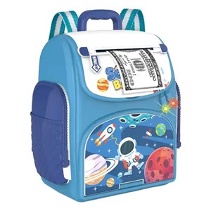 قلک مدل كوله پشتي رمزدار موزیکال طرح فضانورد School Bag Cash Box Musical_کیف و کوله پشتی