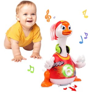 غاز موزیکال هولی تویز نارنجی مدل 828 Hola Toys Musical Dancing Goose_اسباب بازی نوزادی