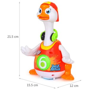 غاز موزیکال هولی تویز نارنجی مدل 828 Hola Toys Musical Dancing Goose_اسباب بازی نوزادی