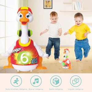 غاز موزیکال هولی تویز نارنجی مدل 828 Hola Toys Musical Dancing Goose_اسباب بازی نوزادی