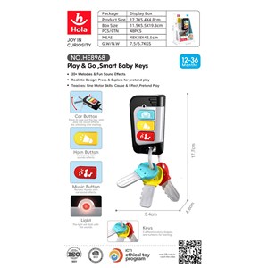 اسباب بازی دسته کلید موزیکال هولی تویز مدل Hola Toys 8968_اسباب بازی نوزادی