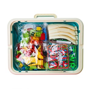 میز دو کاره خلاقیت لگو بازی و وایت برد 58 قطعه_اتاق کودک