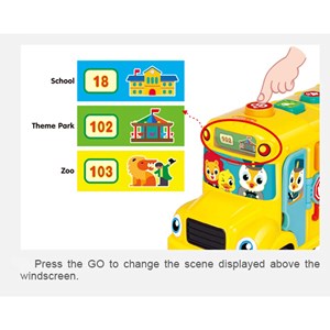 اسباب بازی موزیکال اتوبوس بزرگ مدرسه هولی تویز مدل 3126 Hola Toys Musical School Bus_اسباب بازی نوزادی