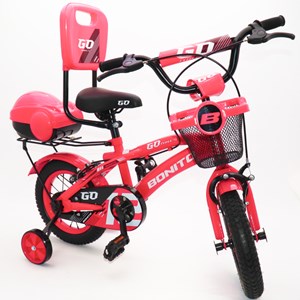 دوچرخه شهری کودک سایز 12 رنگ سرخابی مدل بونیتو GO_دوچرخه