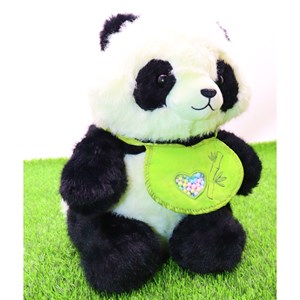 عروسک پولیشی اورجینال پاندا با پیشبند 30 سانتی_عروسک