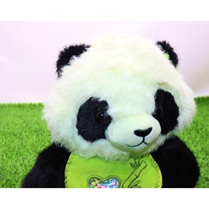 عروسک پولیشی اورجینال پاندا با پیشبند 30 سانتی_عروسک