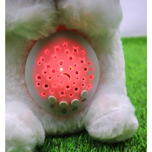 عروسک شب خواب موزیکال و چراغدار کرومی 30 سانتی_اسباب بازی نوزادی