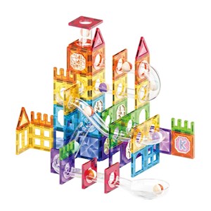 اسباب بازی ساختنی تایل مگنتی 118 قطعه مدل 10061 Magic Magnetic Blocks_لگو