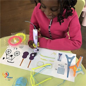 قلم طراحی سه بعدی با نمایشگر LCD و 3 عدد فیلامنت PLA رنگ بنفش_اسباب بازی علمی