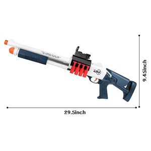 تفنگ اسباب بازی دولول پوکه پران تیر اسفنجی مدل Soft Bullet Toy Gun 2027_تفنگ اسباب بازی