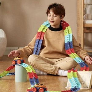 کیت ماشین بازی ریسینگ باتری خور 188 قطعه ای مدل 588 changeable track_ماشین اسباب بازی