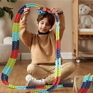 کیت ماشین بازی ریسینگ باتری خور 188 قطعه ای مدل 588 changeable track_ماشین اسباب بازی