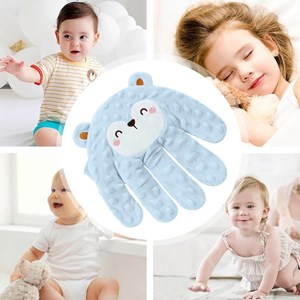 دست نوازشگر کنترلی نوزاد رنگ آبی_اسباب بازی نوزادی