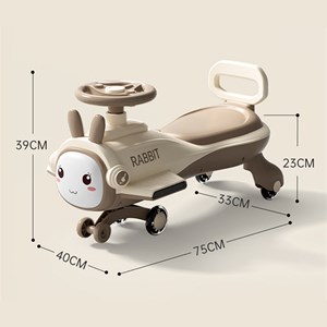 سه چرخه پلاسماکار موزیکال طرح خرگوش (لوپ کار) آبی_دوچرخه