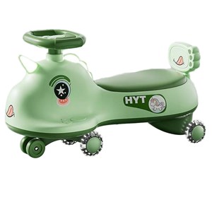 سه چرخه پلاسماکار موزیکال طرح اسب تک شاخ (لوپ کار) سبز_دوچرخه