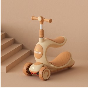 اسکوتر سه چرخه چند کاره SCOOTER 3 in 1 با چرخ های چراغدار ژله ای_اسکوتر