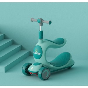 اسکوتر سه چرخه چند کاره SCOOTER 3 in 1 با چرخ های چراغدار ژله ای_اسکوتر