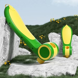 اسکوتر 3 کاره صندلی دار تاشو با 5 چرخ چراغدار و موزیکال رنگ سبز_اسکوتر