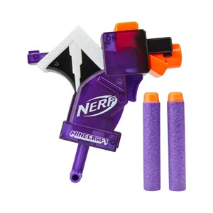 تفنگ اسباب بازی نرف Nerf با تیر اسفنجی مدل ماینکرافت Minecraft رنگ بنفش_تفنگ اسباب بازی