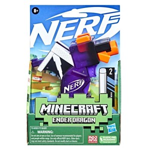 تفنگ اسباب بازی نرف Nerf با تیر اسفنجی مدل ماینکرافت Minecraft رنگ بنفش_تفنگ اسباب بازی
