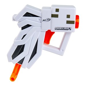 تفنگ اسباب بازی نرف Nerf با تیر اسفنجی مدل ماینکرافت Minecraft رنگ سفید_تفنگ اسباب بازی
