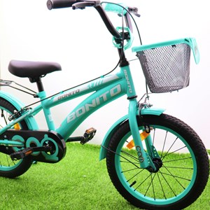 دوچرخه کودک Bonito سایز 16 مدل cool رنگ فیروزه‌ای_دوچرخه