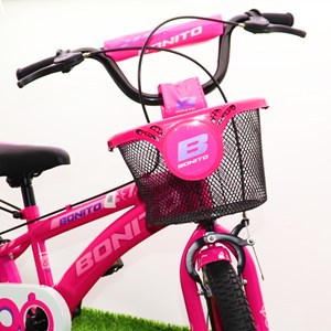 دوچرخه کودک Bonito سایز 16 مدل cool رنگ صورتی_دوچرخه