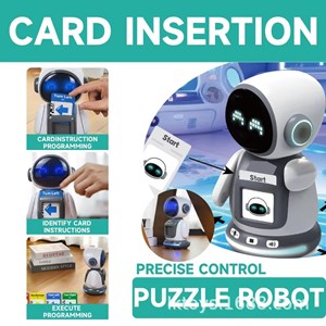 ربات اسباب بازی هوشمند آموزشی 72 کارته با ضبط و پخش صدا_ربات اسباب بازی