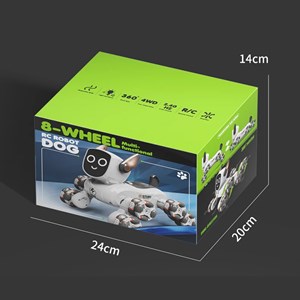 ربات اسباب بازی سگ کنترلی هوشمند با هشت‌ چرخ و چرخش 360 درجه مدل JJRC Q193_ربات اسباب بازی