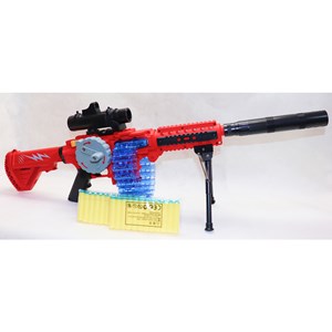 تفنگ اسباب بازی رگباری شارژی تیر اسفنجی همراه با دوربین_تفنگ اسباب بازی