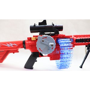 تفنگ اسباب بازی رگباری شارژی تیر اسفنجی همراه با دوربین_تفنگ اسباب بازی