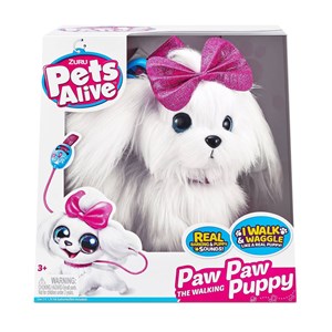 عروسک رباتیک لیل پاپای هاپو مدل Zuru - Pets Alive - Lil Paw Paw The Walking Puppy_ربات اسباب بازی