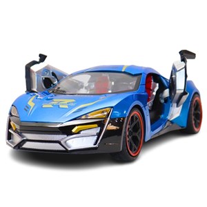 ماشین کنترلی شارژی اسپرت مقیاس 1:10 چراغدار رنگ آبی کد 0855_ماشین کنترلی