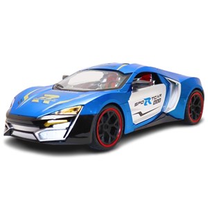 ماشین کنترلی شارژی اسپرت مقیاس 1:10 چراغدار رنگ آبی کد 0855_ماشین کنترلی