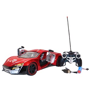 ماشین کنترلی شارژی اسپرت مقیاس 1:10 چراغدار رنگ قرمز کد 0855_ماشین کنترلی