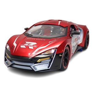 ماشین کنترلی شارژی اسپرت مقیاس 1:10 چراغدار رنگ قرمز کد 0855_ماشین کنترلی