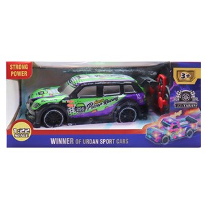 ماشین کنترلی مسابقه‌ ای دودزا مقیاس 1:22 رنگ بنفش مدل Sport Cars 3714_ماشین کنترلی