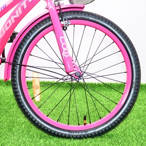 دوچرخه کودک Bonito سایز 20 مدل cool رنگ صورتی_دوچرخه