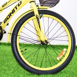 دوچرخه کودک Bonito سایز 20 مدل GO رنگ زرد_دوچرخه