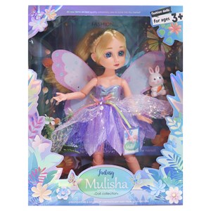 عروسک باربی تمام مفصلی 30 سانتی با لباس فرشته کد 161_عروسک