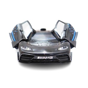 ماشین فلزی بنز موزیکال با چراغ، کمک‌ فنر و درب‌ های بازشو رنگ مشکی_ماشین اسباب بازی