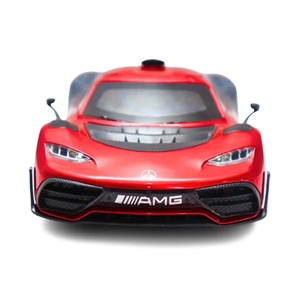 ماشین فلزی بنز موزیکال با چراغ، کمک‌ فنر و درب‌ های بازشو رنگ قرمز_ماشین اسباب بازی