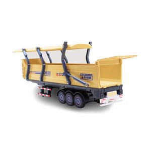 ماشین تریلی فلزی موزیکال با چراغ روشن و کانکس بازشو_ماشین اسباب بازی