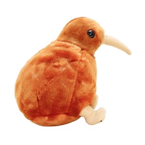 عروسک پولیشی اورجینال پرنده کیوی رنگ قهوه ای 20 سانتی_عروسک