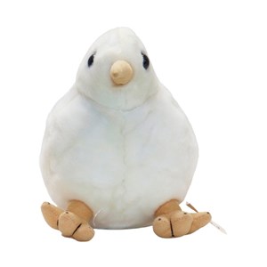 عروسک پولیشی اورجینال پرنده کیوی رنگ سفید 20 سانتی_عروسک
