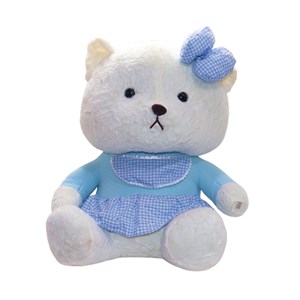 عروسک پولیشی اورجینال خرس لباس آبی 52 سانتی_عروسک